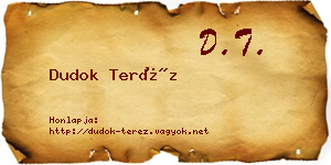 Dudok Teréz névjegykártya